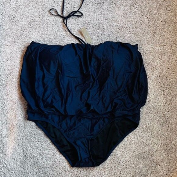 NWT - J Crew - Draped blouson one-piece size 22 - Picture 3 of 5